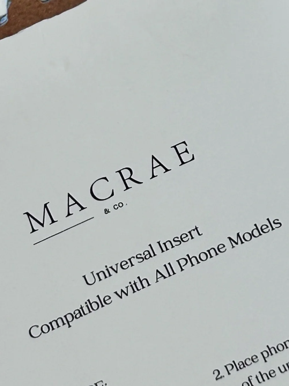 MACRAE & CO. Phone Crossbody Gold Plated Natural Stones Universal Orange Hue NIB